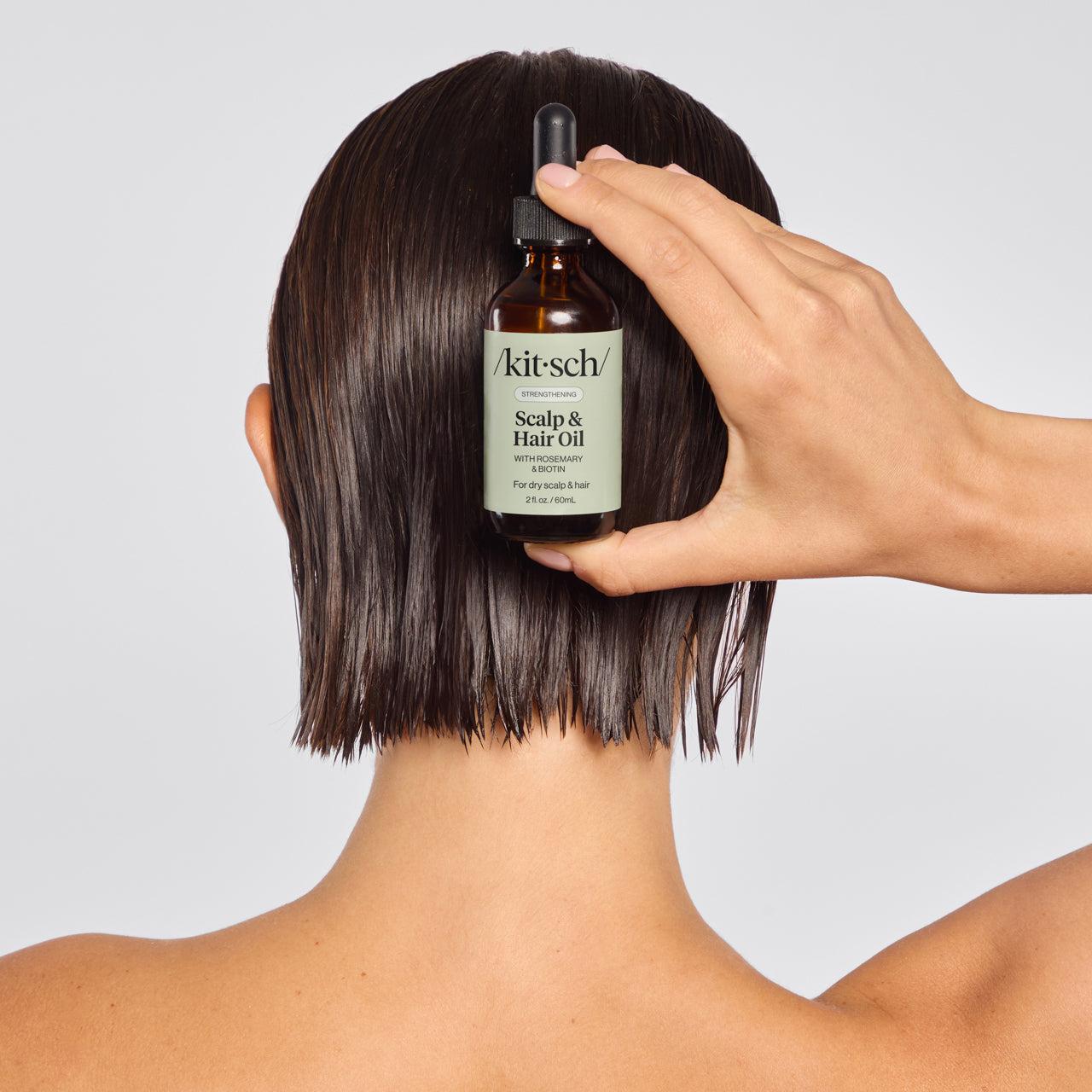 Kitsch Rosemary & Biotin Scalp Oil 3-Pack lifestyle